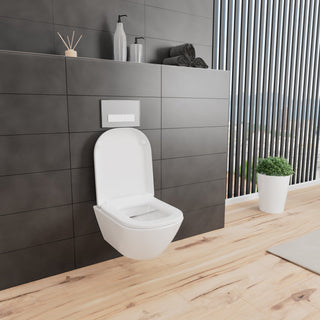 LUVETT D900 weiss - D-Form WC-Sitz auf Keramik