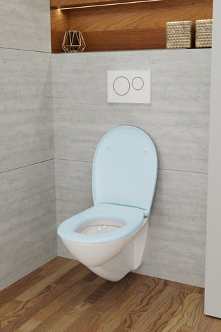 LUVETT C100 crocusblau - WC-Sitz auf Keramik
