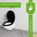 Recycling WC-Sitz R700 Öko Schwarz oval mit Absenkautomatik