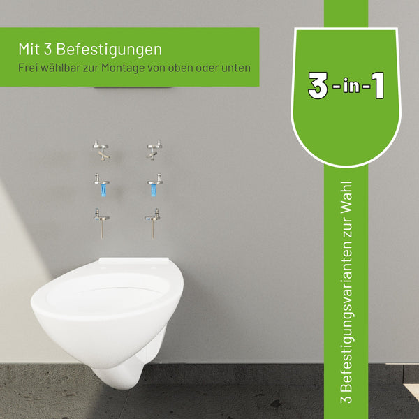 Recycling WC-Sitz R700 Öko Weiß oval mit Absenkautomatik