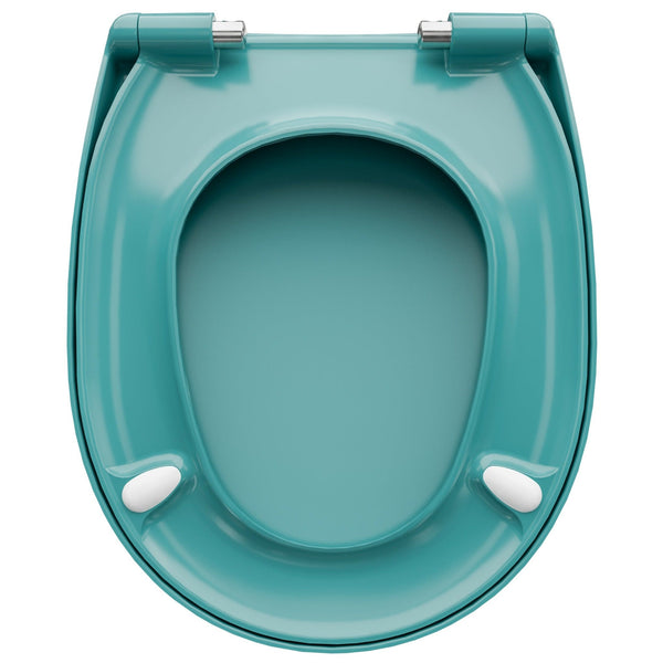 WC-Sitz C100 Calypso Türkis oval mit Absenkautomatik