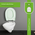 WC-Sitz C100 Ägäis Grün oval mit Absenkautomatik