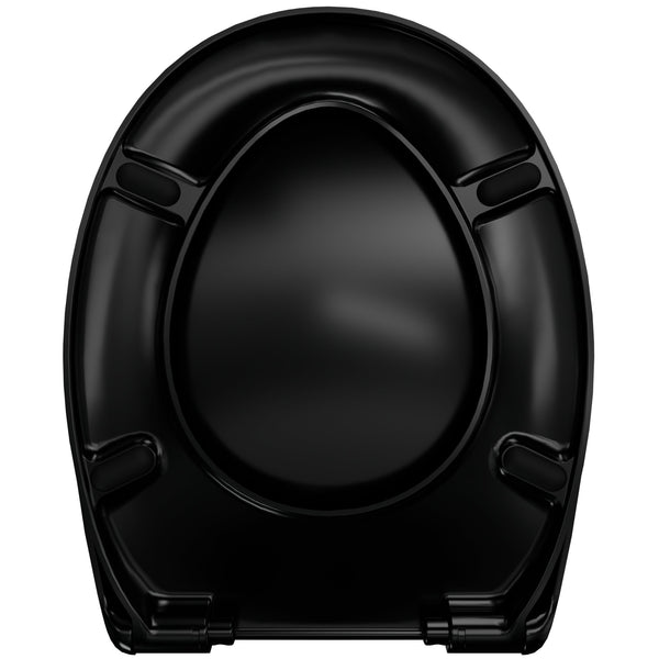 WC-Sitz C770 Schwarz oval mit Absenkautomatik