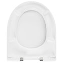 WC-Sitz D100 Weiß D-Form mit Absenkautomatik