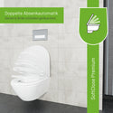 WC-Sitz D230 D-Form Weiß mit Absenkautomatik, u.a. für Duravit Starck 3