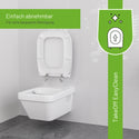 WC-Sitz D260 D-Form Weiß mit Absenkautomatik, u.a. für Duravit D-Code