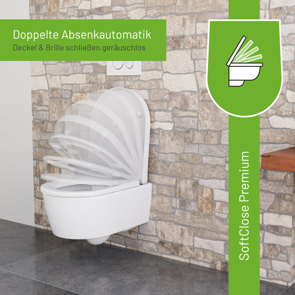 WC-Sitz D650 D-Form Weiß mit Absenkautomatik, u.a. für Duravit ME by Starck