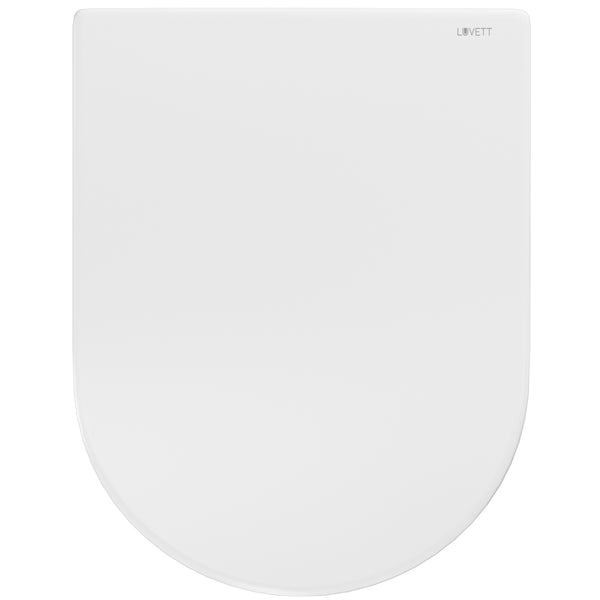 WC-Sitz D650 D-Form Weiß mit Absenkautomatik, u.a. für Duravit ME by Starck