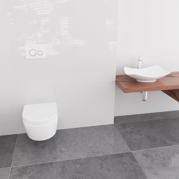 LUVETT D700 weiss - D-Form WC-Sitz auf Keramik