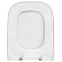 WC-Sitz Q600 Weiß eckig mit Absenkautomatik, u.a. für Geberit Renova Plan teilgeschlossen & Smyle Square