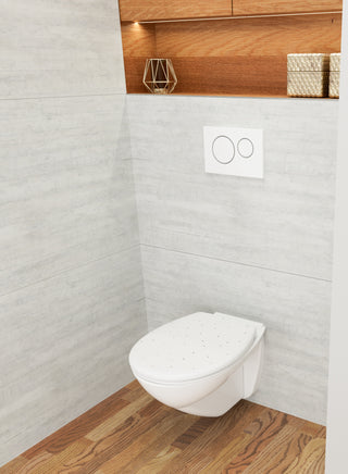 LUVETT S100 weiss - Ovaler WC-Sitz auf Keramik