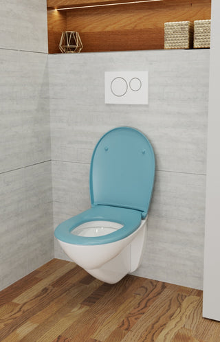 LUVETT C100 calypsotürkis - WC-Sitz auf Keramik