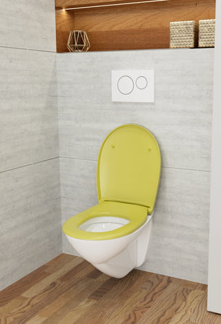 LUVETT C100 moosgrün - WC-Sitz auf Keramik