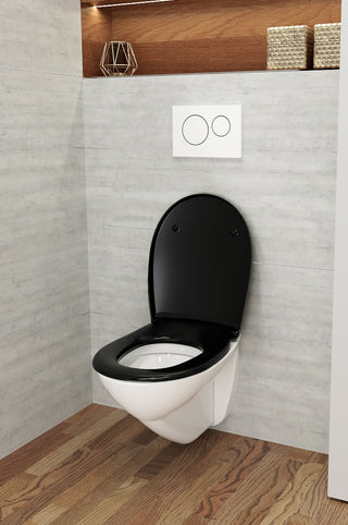 LUVETT C100 schwarz - WC-Sitz auf Keramik