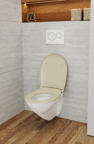WC-Sitz C100 Bahama Beige oval mit Absenkautomatik